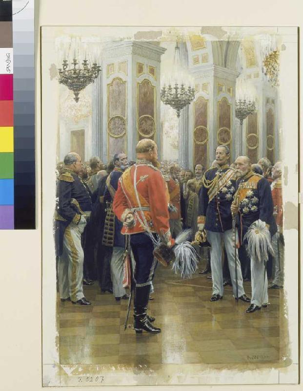 Der rote Prinz (Prinz Friedrich Karl in der Uniform der Ziethen-Husaren) von Anton Alexander von Werner