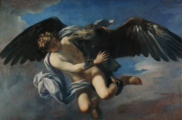 The Abduction of Ganymede by Jupiter disguised as an Eagle von Anton Domenico Gabbiani