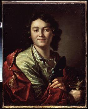 Porträt des Schauspielers Fjodor Wolkow (um 1729-1763), Gründers des ersten russischen Theaters 1763