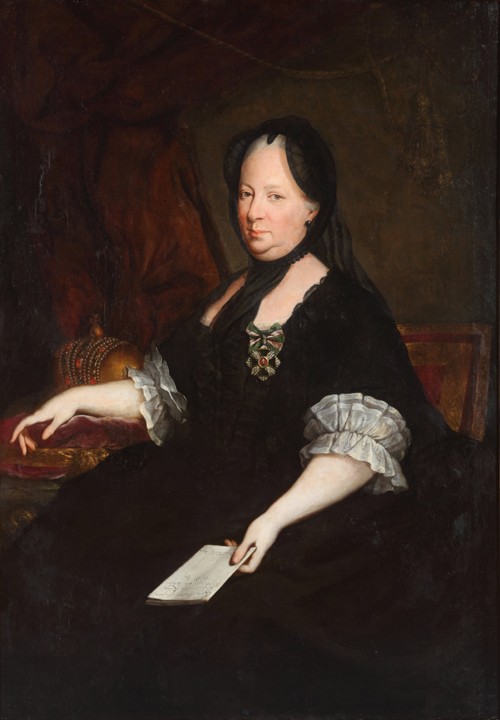 Porträt der Kaiserin Maria Theresia von Österreich (1717-1780) als Witwe von Anton von Maron