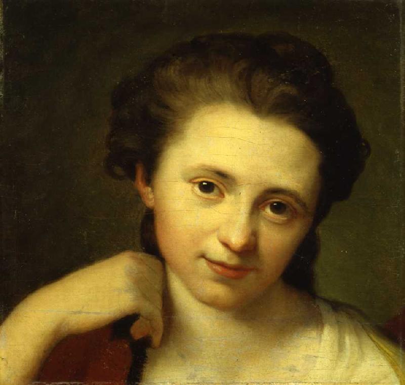Portrait von Angelika Kauffmann. von Anton von Maron