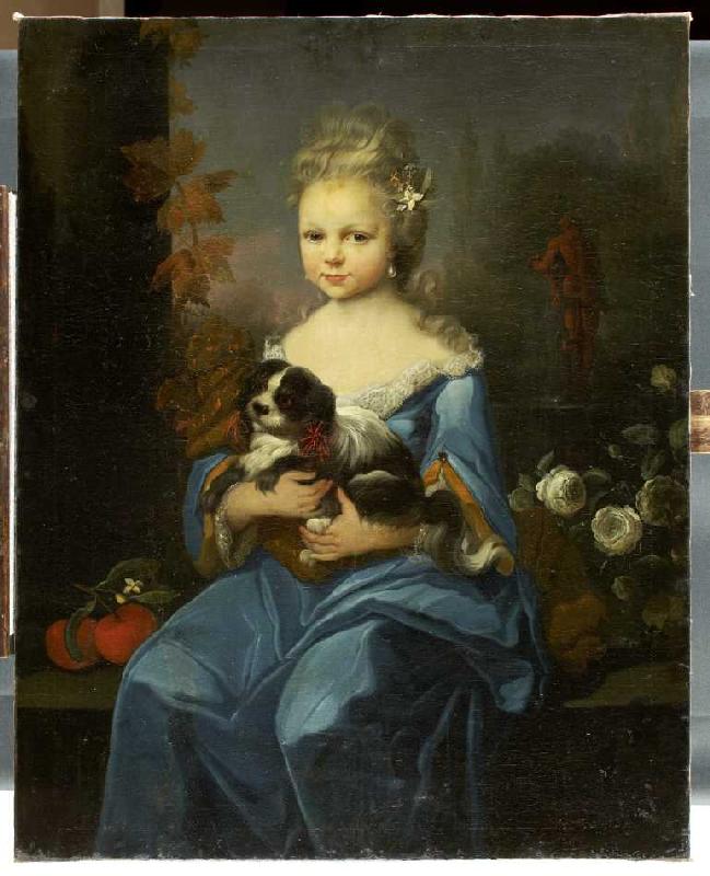 Bildnis der Margarethe Sophie Leonore von Holzhausen (1722-1747) (?) von Anton Wilhelm Tischbein