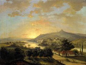 Aussicht auf die Weichsel und den Hügel der seligen Bronislawa in Krakau, 1839