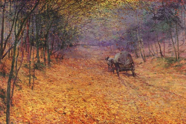 Im Herbstnebel von Antonin Slavicek