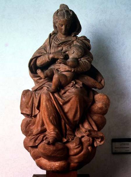 Madonna Suckling her Child, sculpture von Antonio  Begarelli