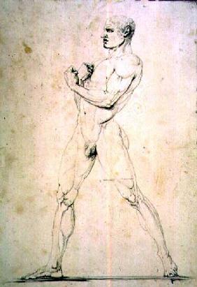 Male Nude, Damoxenos of Syracuse, from Pausanias's description of the Nemean Games in his "Itinary" 1794  and