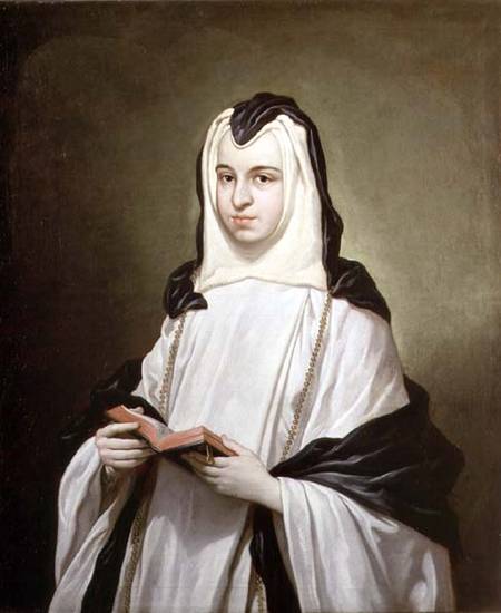 Portrait of a nun von Antonio Gonzalez Ruiz