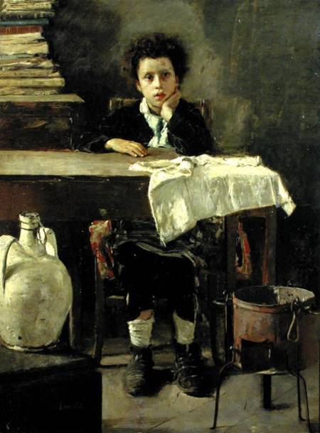 The Little Schoolboy, or The Poor Schoolboy von Antonio Mancini