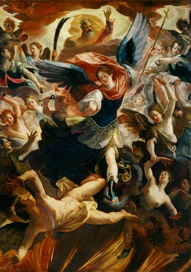 The Archangel Michael Vanquishing the Devil von Antonio Maria Viani