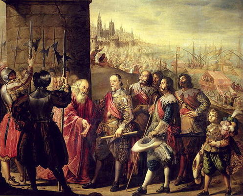The Relief of Genoa, 1528, c.1634-35 (oil on canvas) von Antonio Pereda y Salgado