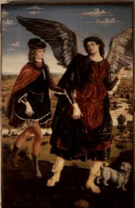 Tobias and the Archangel Raphael von Antonio Pollaiolo