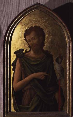 St. John the Baptist, panel from a polyptych removed from the church of St. Francesco in Padua 1451