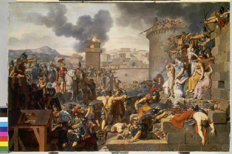Die Belagerung einer Stadt durch Metellus. von Armand Charles Caraffe