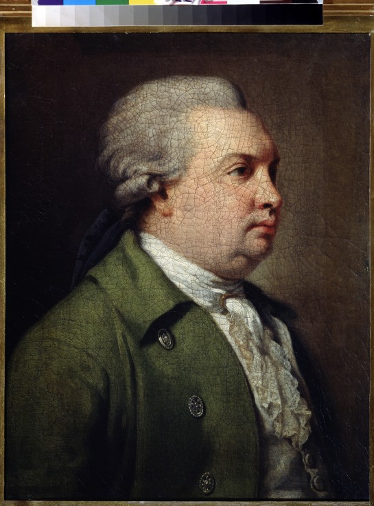 Porträt des Dramatikers Denis I. Fonwisin (1745-1792) von Armand Charles Caraffe