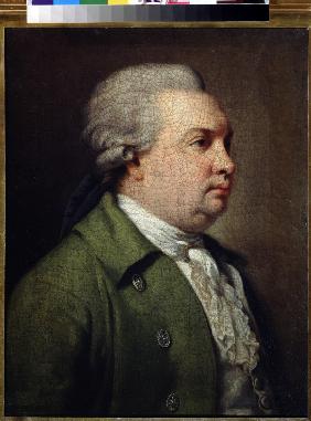 Porträt des Dramatikers Denis I. Fonwisin (1745-1792)