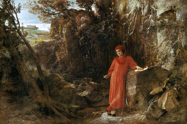 Petrarca an der Quelle von Vaucluse von Arnold Böcklin