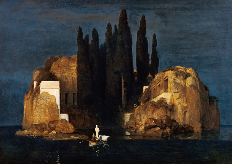 Toteninsel Urversion von Arnold Böcklin
