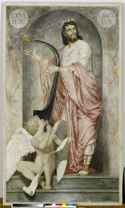 König David mit der Harfe von Arnold Böcklin