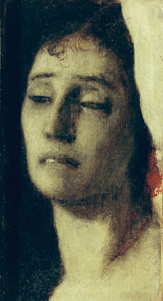 Kopf eines toten Mädchens von Arnold Böcklin