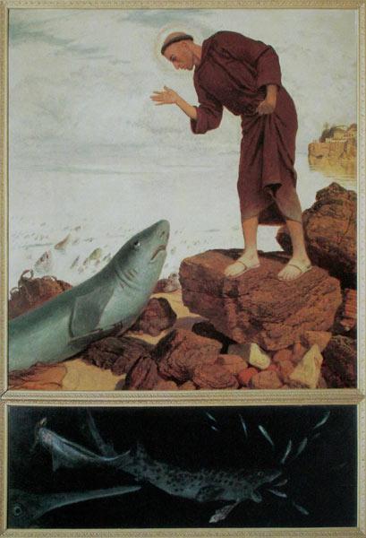 Der Heilige Antonius predigt den Fischen 1892