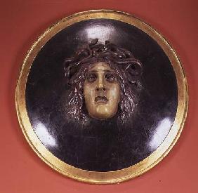 Medusa shield (painted plaster relief)