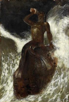 Triton, auf einer Muschel blasend 1879