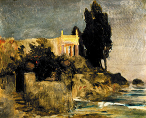 Villa am Meer Skizze von Arnold Böcklin