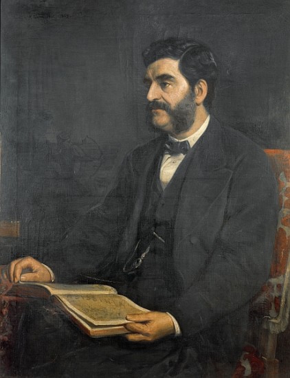 Portrait of Hormuzd Rassam von Arthur Ackland Hunt