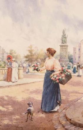 A Parisian flower seller 1898
