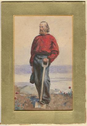 Giuseppe Garibaldi auf der Insel Capri 1860