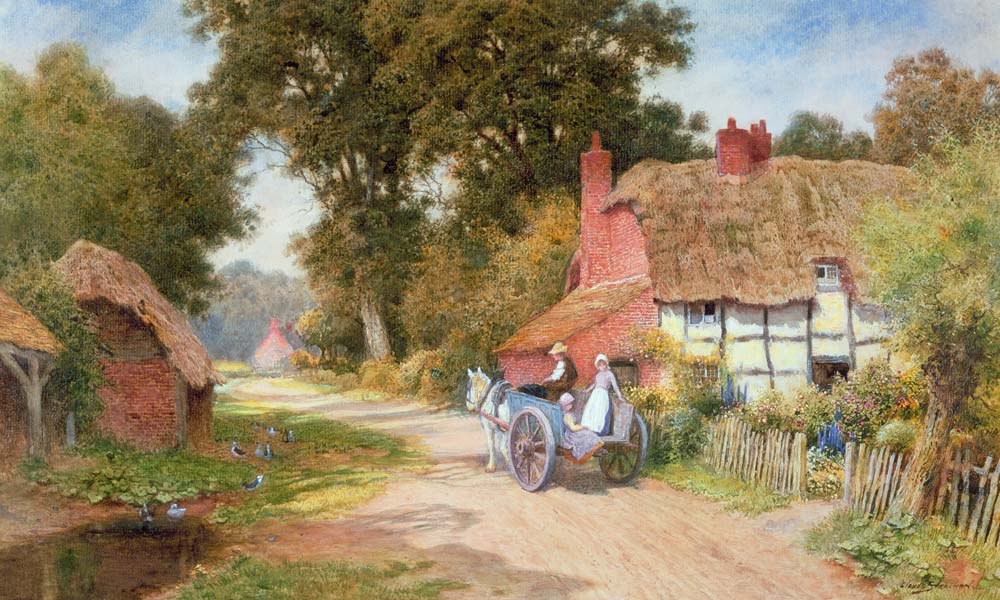 A Warwickshire Lane von Arthur Claude Strachan