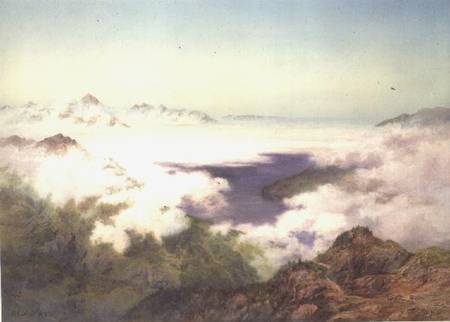 Early Morning from the Schynegge Platte, Switzerland von Arthur Croft