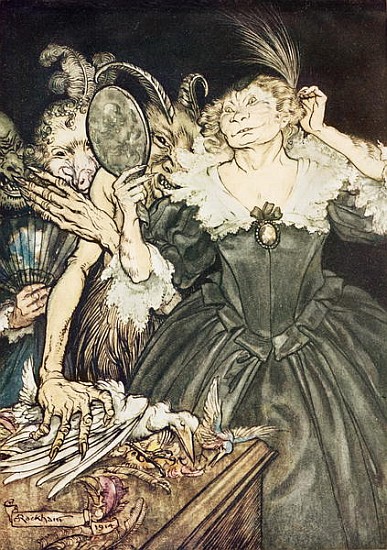 Comus John Milton: And they, so perfect is their misery  von Arthur Rackham