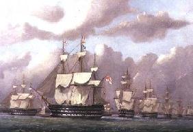 The Vice-Admiral of the White Arriving at Spithead