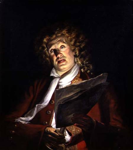 Portrait of an Actor, Charles Dibdin (1745-1814) von Arthur William Devis