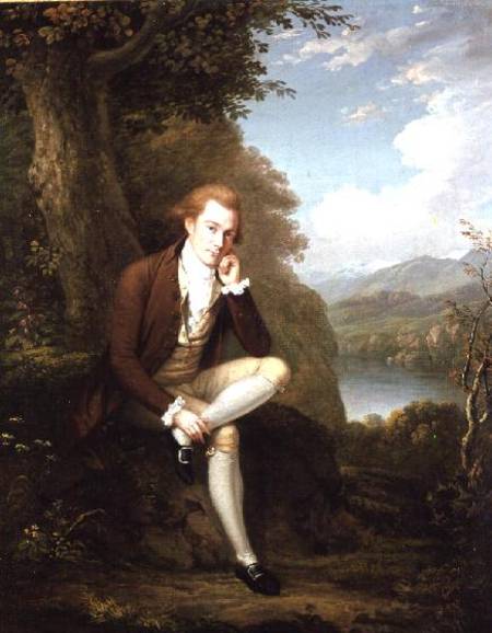 Portrait of a man in brown von Arthur William Devis