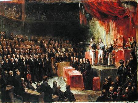 Study for King Louis-Philippe (1773-1850) Swearing his Oath to the Chamber of Deputies von Ary Scheffer