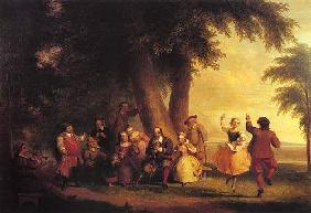 Tanz der Batterie in Gegenwart von Peter Stuyvesant 1838