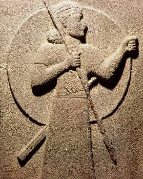 Relief depicting a Hittite warrior, from Carchemish
 11th-9th c