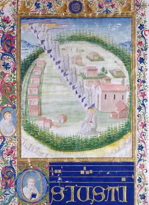 The Dream of St. Romauld (c.951-1027) c.1502 (vellum) von Attavante di Gabriello di Vanti di Bartolo