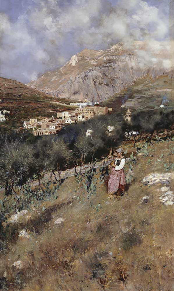 Ansicht von Capri, 1890 von Attillo Pratella