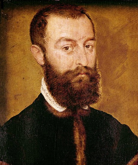 Portrait of a Man with a Beard or, Portrait of a Man with Brown Hair von (attr. to) Corneille de Lyon