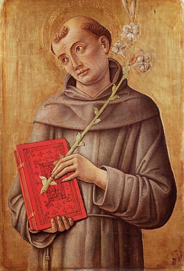 St. Anthony of Padua von (attr.to) Bartolomeo Vivarini