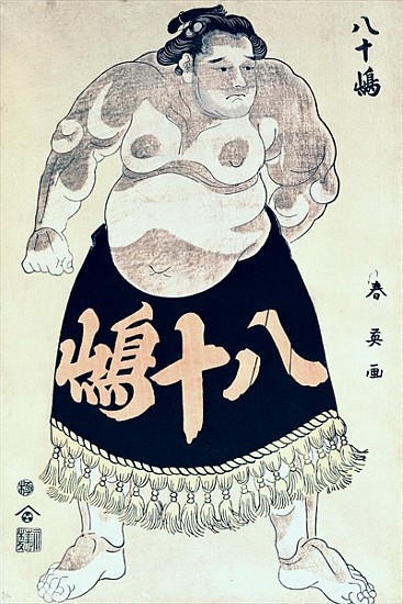 A Wrestler von (attr. to) Katsukawa Shunsho