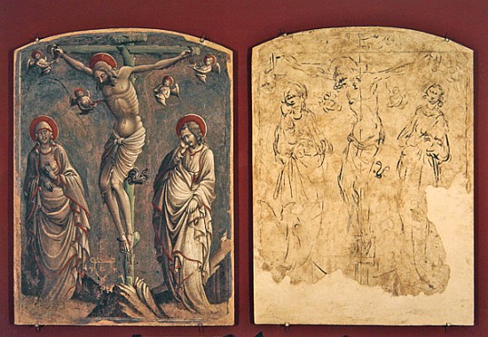 Crucifixion, 1448 (fresco & sinopia) von (attr. to) Parri Spinelli