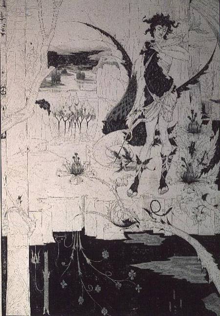 Siegfried, from Act II of 'The Ring of the Nibelung' by Wagner von Aubrey Vincent Beardsley