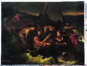 Jesus und die Jünger auf dem stürmischen Meer 1853