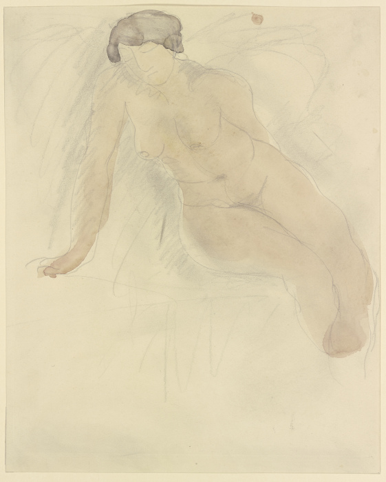 Sitzender Frauenakt von Auguste Rodin