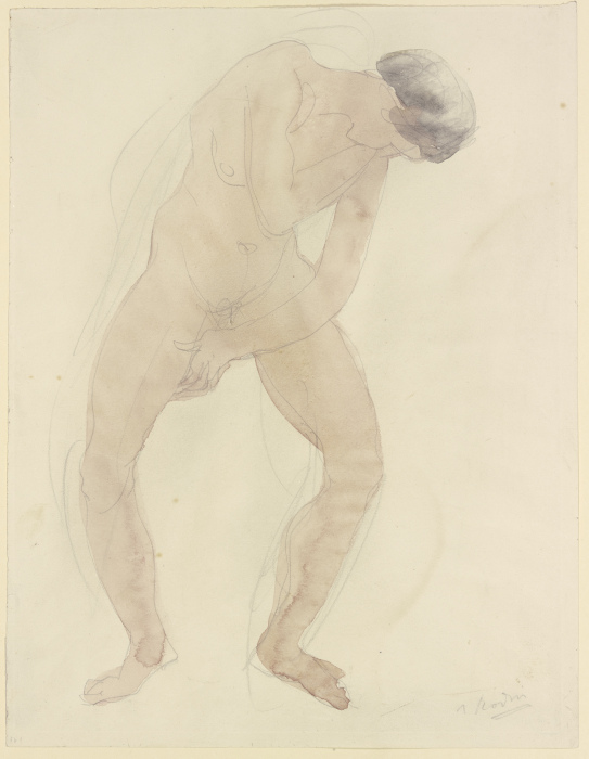 Stehender weiblicher Akt von Auguste Rodin