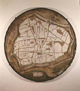 Circular Map of Vienna 1547-49